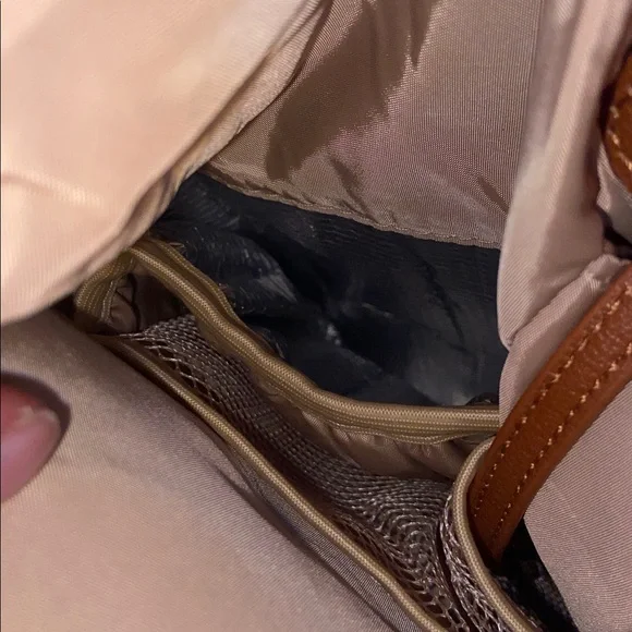 Chic Brown Faux Leather Diaper Bag - Picture 9 of 10